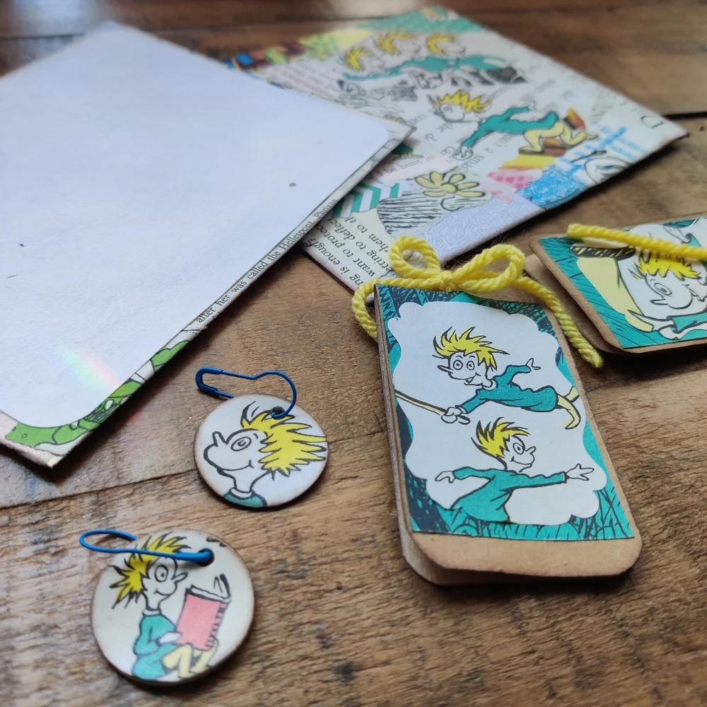 OOAK Whimsical Storybook Junk Journal Ephemera Kit - Adventure Theme